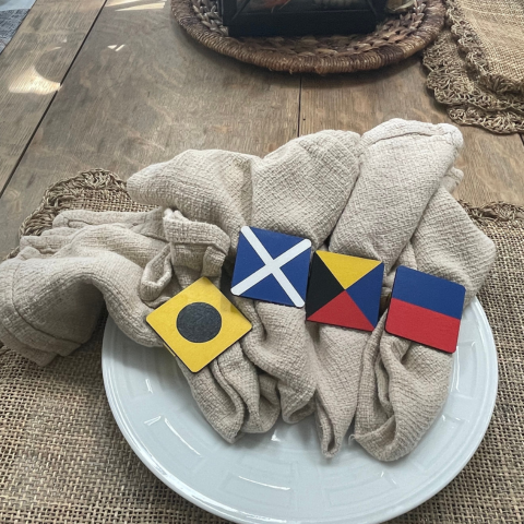 Wholesale Nautical Napkin Rings - Set of 12