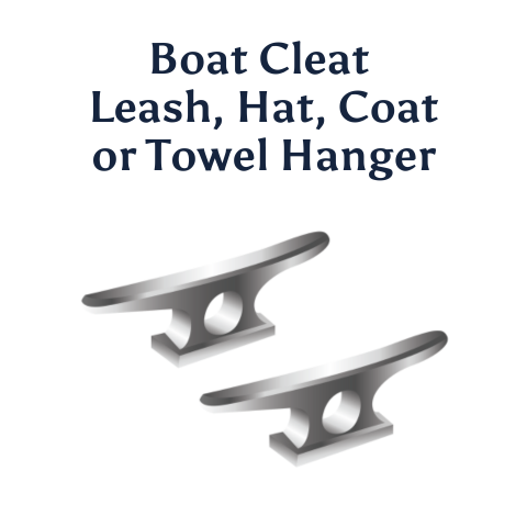 Boat Cleat Leash, Hat, Coat or Towel Hanger