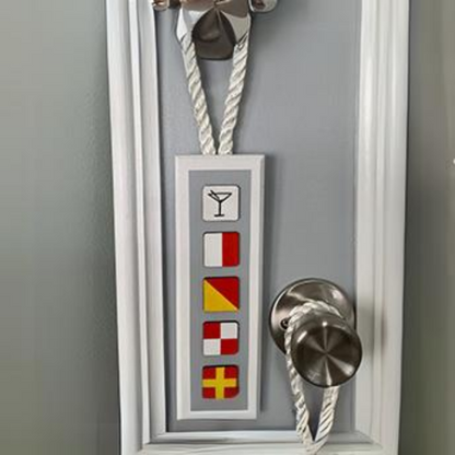 Rope Doorknob Hangers. Price range $60 - $100 each