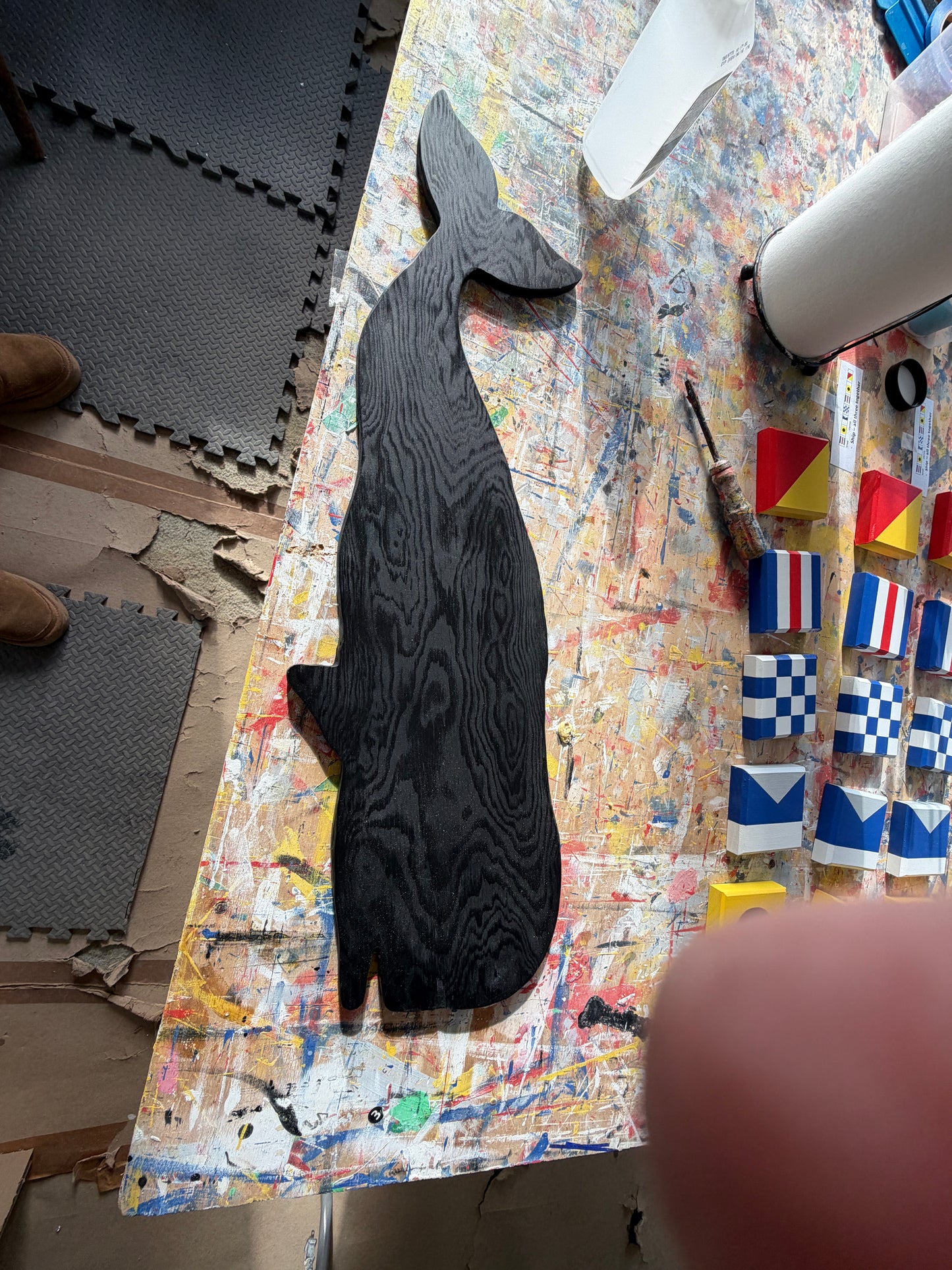 The Moby Whale - Black Textured Finish